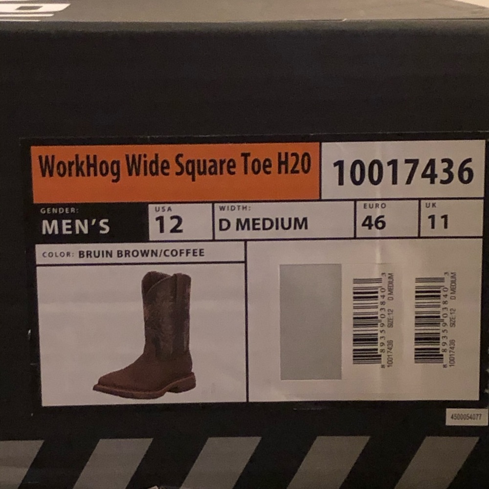 Work Hog Wide Toe Square Work boots - Picture 3 of 5
